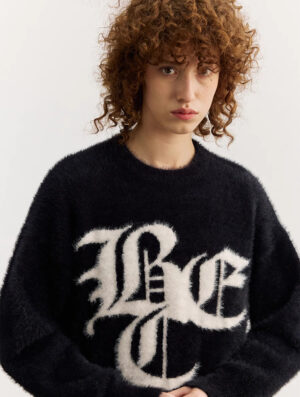 Sweater BlackofExit Club Old English Lettering Black