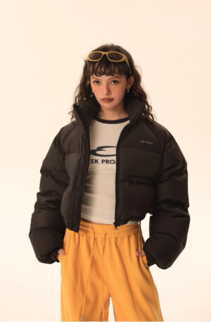 Puffer Jacket Short Cut Inflated