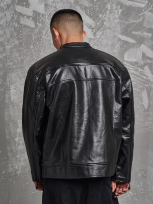 Faux Leather Jacket MT99 Basic Logo