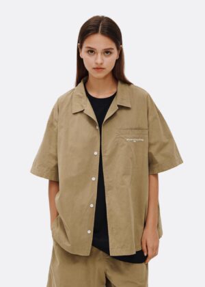 Industrial Baggy Shirt Aways Moving Beige