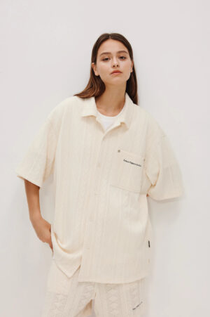 Shirt Future Pattern Summer Season Cream