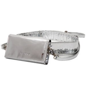 Silver Phone Belt Pouch Bag