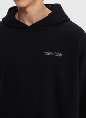 Hoodie PCLP Spikes Outline Logo Black