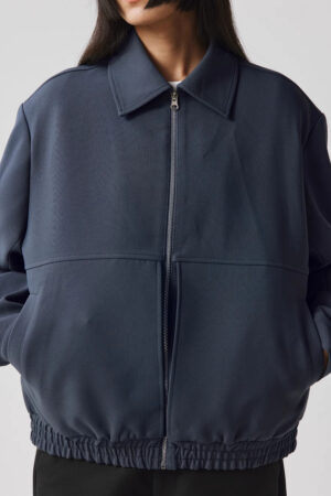 Light Baggy Jacket Simple Era Dark Blue