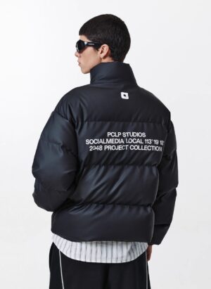 Puffer Jacket PCLP Studios Social Media Noir