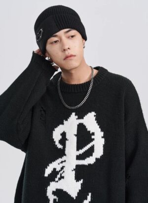 Sweater Destroyed Old English P