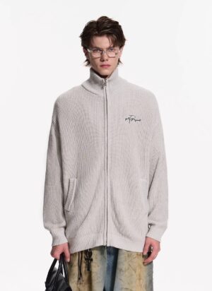 Sweater Full Zip Over PCL Project Patron Embroidered Basic Signature