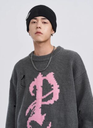 Sweater Destroyed Old English P