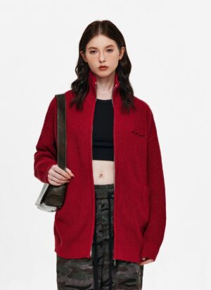 Sweater Full Zip Over PCL Project Patron Embroidered Basic Signature