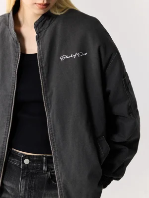 American Retro Basic Sign Exit Jacket