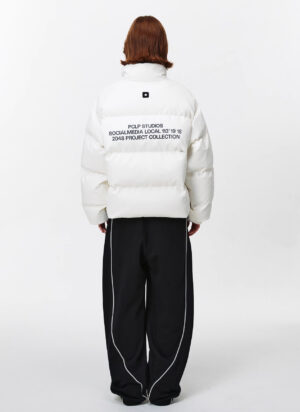 Puffer Jacket PCLP Studios Social Media Noir
