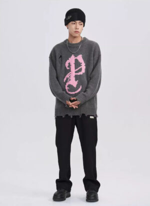 Sweater Destroyed Old English P