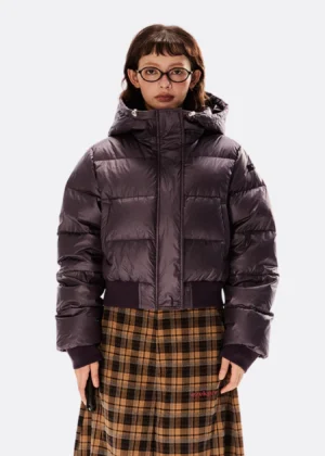 Purple Street Short Puffer