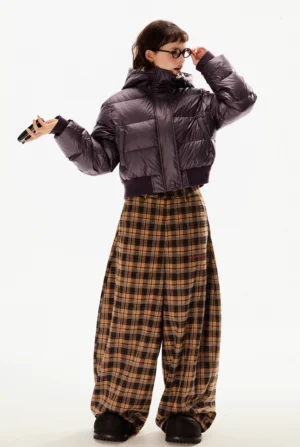 Purple Street Short Puffer